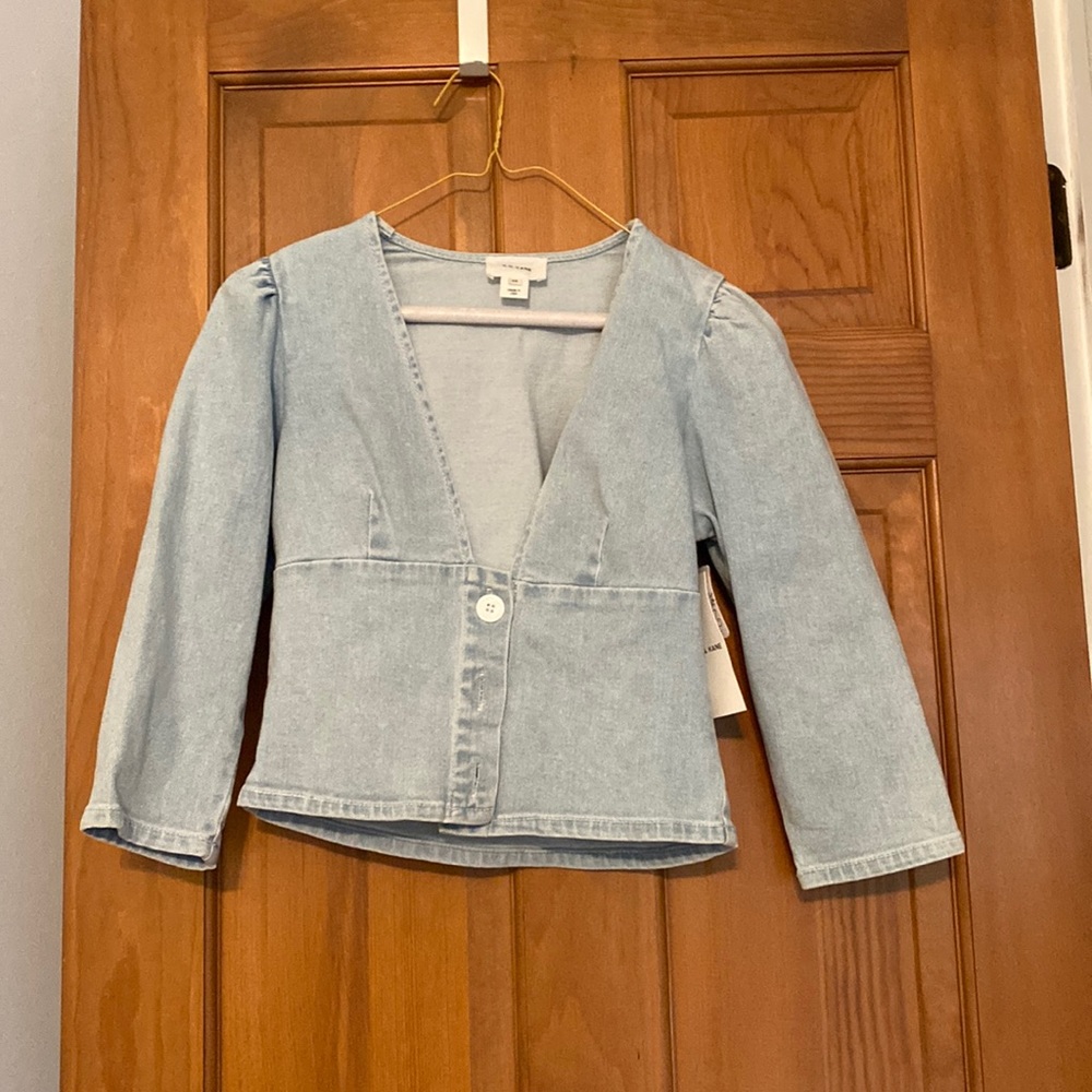 Jean V Neck top